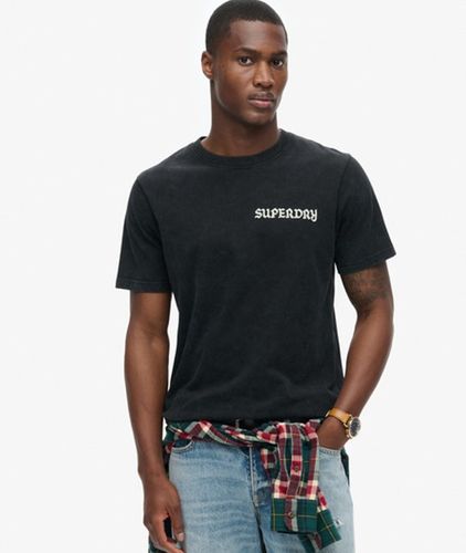 Herren T-shirt mit Tattoo-grafik - Größe: L - Superdry - Modalova