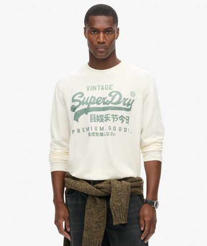 Pour Des s Haut Classique à Manches Longues et Motif Marron Logo imprimé, Taille: XL - Superdry - Modalova