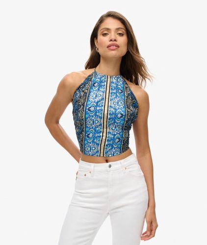 Dames Motif Cachemire St Tropez Haut Dos Nu a Imprimé, Taille: 38 - Superdry - Modalova
