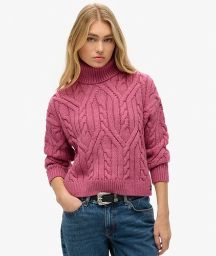 Pull Polo en Maille Torsadée Taille: 36 - Superdry - Modalova