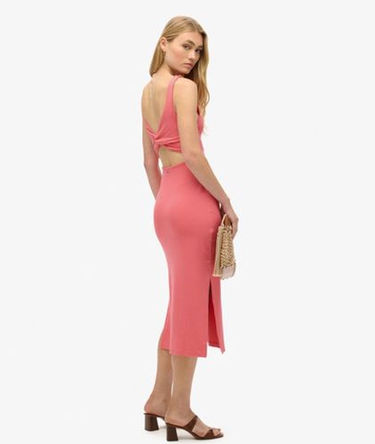 Robe Mi-longue en Jersey à dos Torsadé Taille: 42 - Superdry - Modalova