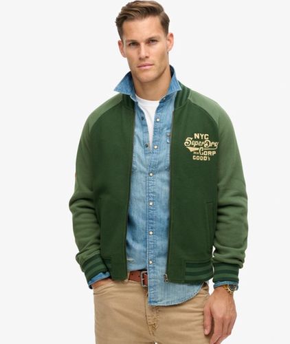 Men's College Bomberjacke aus Jersey mit Grafik - Größe: M - Superdry - Modalova