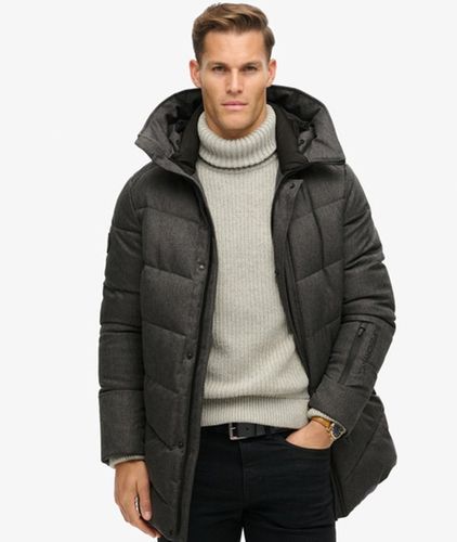 Herren Wattierter City Mantel mit Chevron-design - Größe: Xxl - Superdry - Modalova