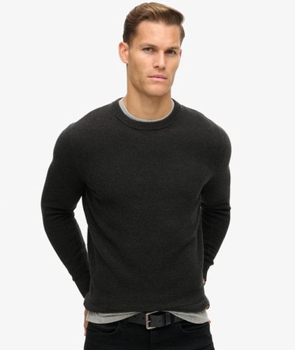 Herren Strukturierter Strickpullover mit Rundhalsausschnitt - Größe: S - Superdry - Modalova