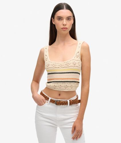 Dames Débardeur Court en A Lacets Crochet, Taille: 42 - Superdry - Modalova
