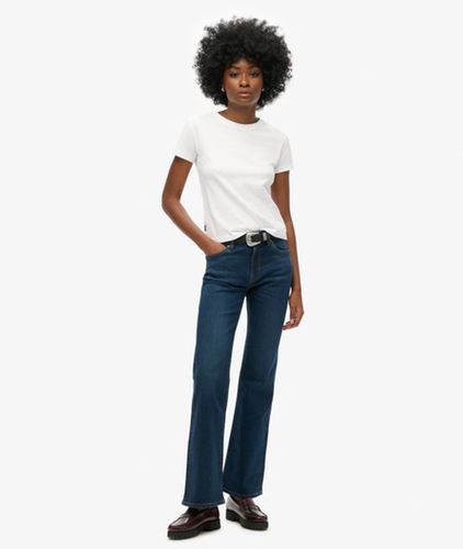 Jean Slim évasé Taille Mi-haute en Coton Biologique Taille: 28/30 - Superdry - Modalova