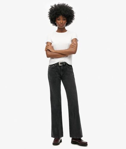 Jean Slim évasé Taille Mi-haute en Coton Biologique Taille: 28/30 - Superdry - Modalova
