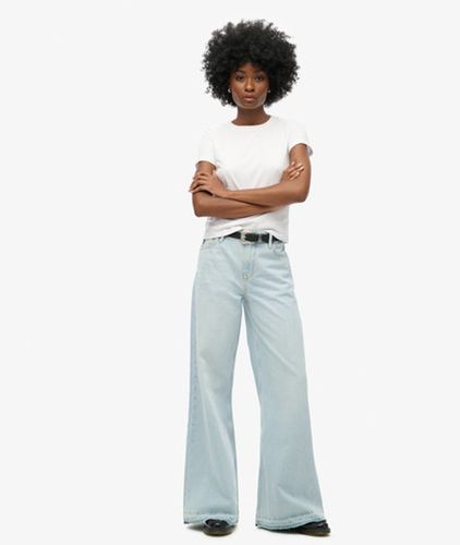 Jean Large évasé à Bords Francs Taille: 28/30 - Superdry - Modalova
