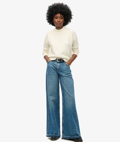 Damen Ausgestellte Jeans mit Unversäubertem Saum und Weitem Bein - Größe: 32/30 - Superdry - Modalova