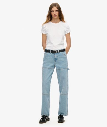 Jean Carpenter Taille Mi-haute en Denim Taille: 34/32 - Superdry - Modalova