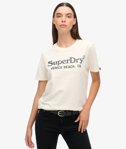 T-shirt Métallisé Décontracté Venue Taille: 44 - Superdry - Modalova