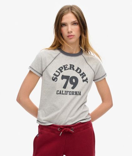 Dames T-Shirt a Manches Raglan et Motif Athletic Essentials a et Imprimée, Taille: 36 - Superdry - Modalova
