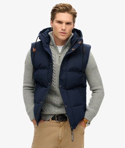 Herren Everest Steppweste mit Kapuze - Größe: S - Superdry - Modalova
