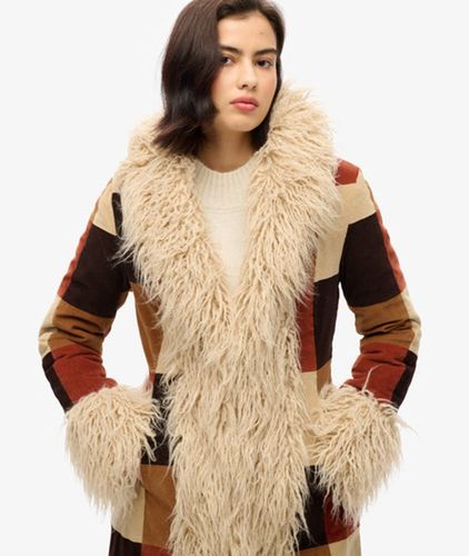 Manteau Long Afghan Patchwork Taille: 36 - Superdry - Modalova