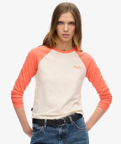 Damen Essential Baseballoberteil mit Langen Ärmeln und Logo - Größe: 36 - Superdry - Modalova