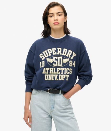 Sweatshirt College Script Coupe Décontractée Taille: 44 - Superdry - Modalova