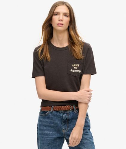 T-shirt à Poche Brodé Workwear Taille: 36 - Superdry - Modalova