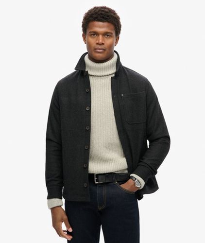 Herren Merchant Hemdjacke aus Wolle, Größe: L - Superdry - Modalova