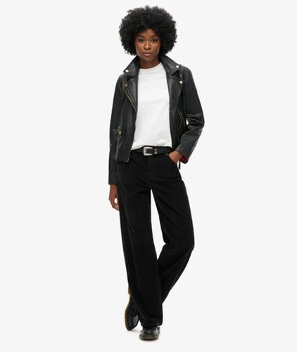 Pantalon Large Taille Mi-haute en Velours Côtelé Taille: 26/32 - Superdry - Modalova