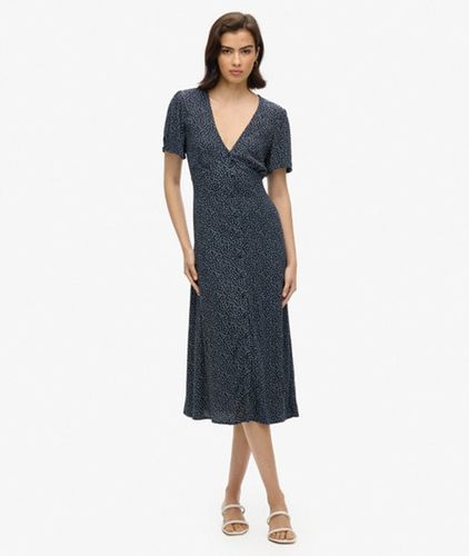 Dames et Robe Mi-Longue Boutonnée A Manches Courtes Imprimée, Taille: 36 - Superdry - Modalova