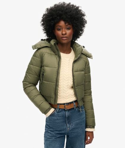 Damen Verkürzte Fuji Kapuzenjacke - Größe: 44 - Superdry - Modalova