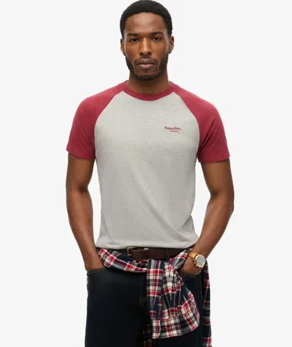 Herren Essential Baseball-t-shirt aus Bio-baumwolle mit Logo - Größe: S - Superdry - Modalova