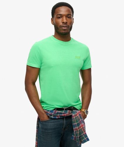 T-shirt Néon Logo Essential Brodé Taille: M - Superdry - Modalova