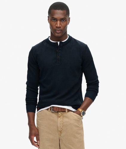 Haut à Col Tunisien Vintage Texturé, Taille: M Taille: M - Superdry - Modalova