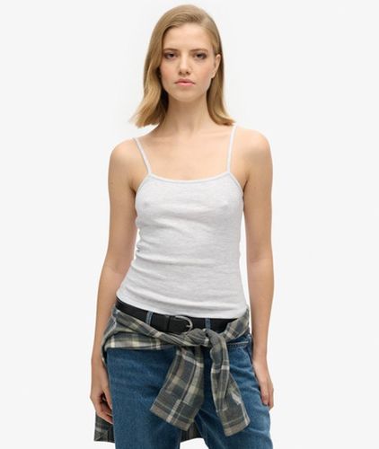 Damen Fein Geripptes Trägerhemd - Größe: 44 - Superdry - Modalova