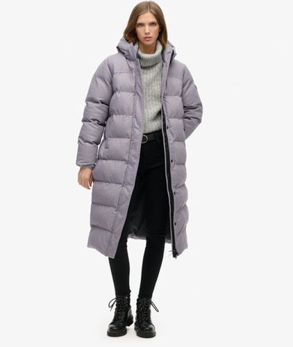 Doudoune Longue en Tweed Taille: 42 - Superdry - Modalova