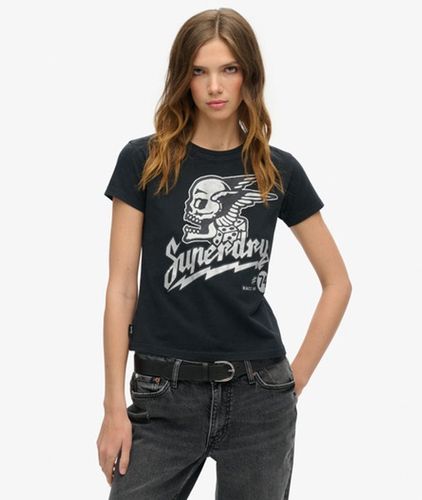 T-shirt Ajusté à Illustration Fantaisie Poster Taille: 44 - Superdry - Modalova