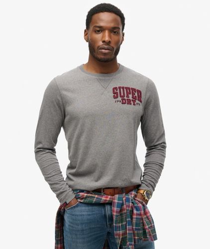 Herren Athletic Langarmshirt im Vintage-Stil mit Logo-Druck, Größe: XXL - Superdry - Modalova