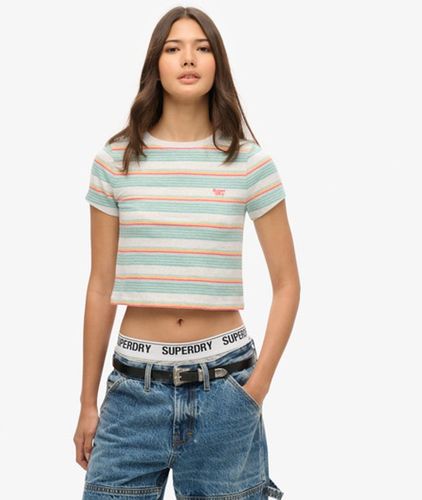Coton Rayé Vintage T-Shirt Court, & - Taille: 42 - Superdry - Modalova