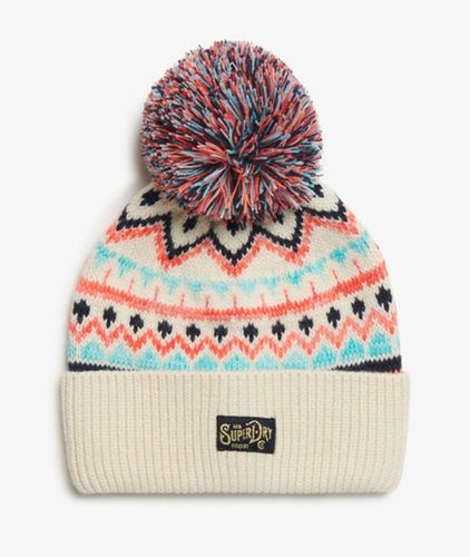 Damen , und Gemusterte Beaniemütze aus Strickgewebe - Superdry - Modalova