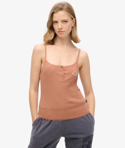Athletic Essentials Button Down Cami Top Taille: 14-16 - Superdry - Modalova