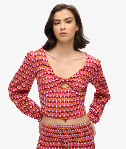 Top Court Tissé à Manches Longues Taille: 34 - Superdry - Modalova