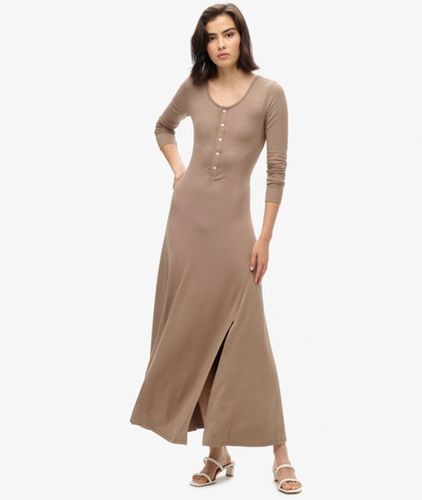 Robe Mi-longue Henley , Taille: 40 Taille: 40 - Superdry - Modalova