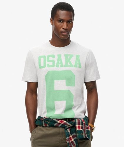 Herren Meliertes Osaka 6 Standard T-shirt - Größe: L - Superdry - Modalova
