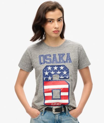 Dames T-Shirt À Drapeau 90'S Osaka 6, et , Taille: 38 - Superdry - Modalova