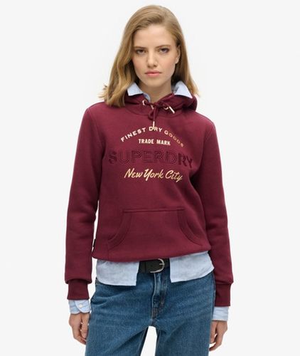Sweat à Capuche et Logo Métallisé Luxe Taille: 42 - Superdry - Modalova