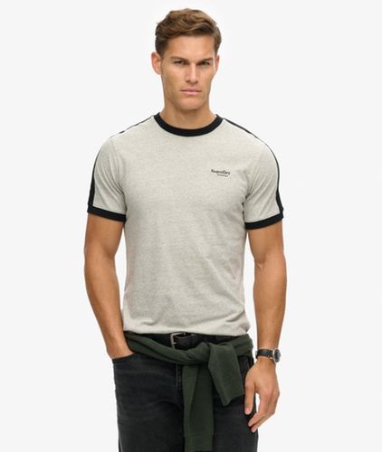 Herren Essential Retro T-shirt mit Logo - Größe: Xxl - Superdry - Modalova