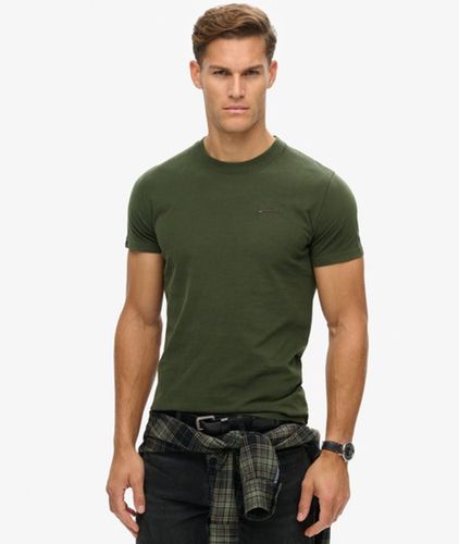 Herren Essential T-shirt mit Logostickerei - Größe: L - Superdry - Modalova