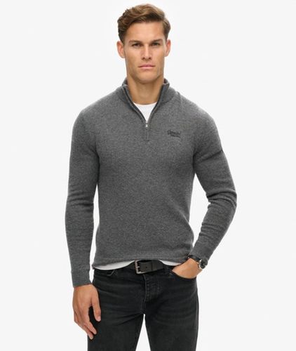 Laine Logo Brodée Essential Pull En Maille À Col Camionneur, , Taille: M - Superdry - Modalova