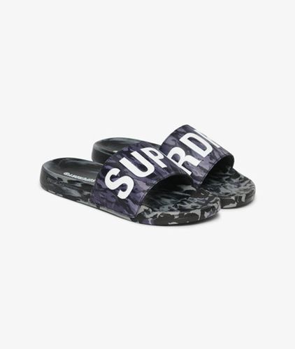 Men's Core Camo Badeschlappen - Größe: 12-13 - Superdry - Modalova