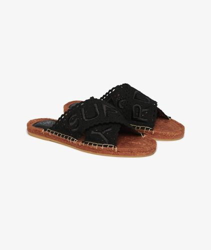 Logo Brodé Mules Type Espadrilles À Brides Croisées, & , Pointure: 40 - Superdry - Modalova