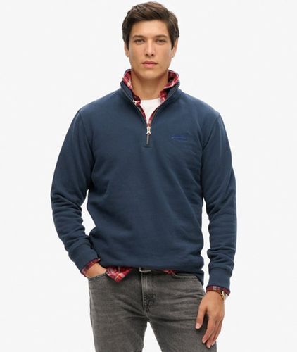 Herren Essential Logo Sweatshirt mit Halbreißverschluss - Größe: Xxl - Superdry - Modalova