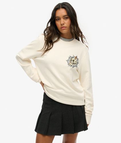 Damen OverGröße-sweatshirt mit Tattoo-grafik - Größe: Xxl - Superdry - Modalova