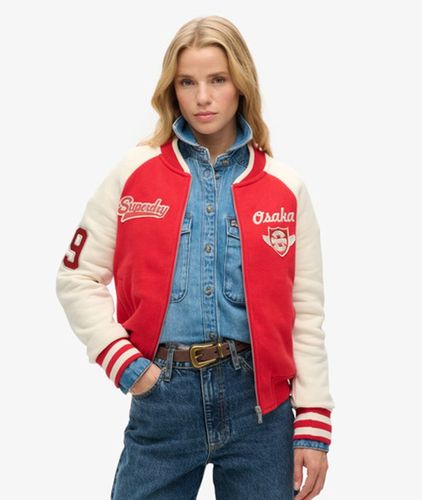 Brodée Bomber en Jersey à Motif College, , Taille: 44 - Superdry - Modalova
