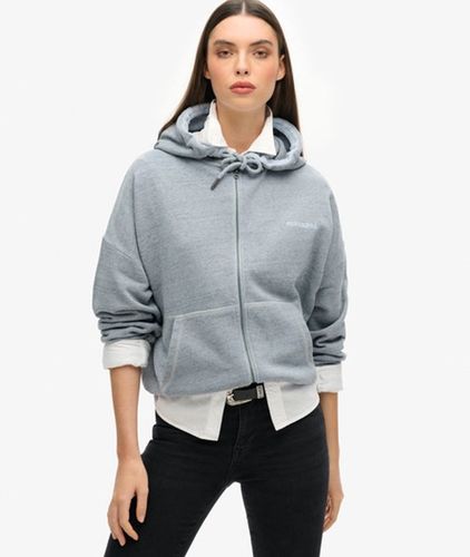 Sweat à Capuche Zippé Surteint à Logo Essential Taille: 40 - Superdry - Modalova