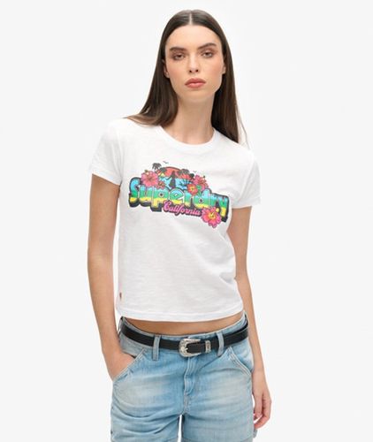 T-shirt Ajusté Cali Sticker Taille: 42 - Superdry - Modalova